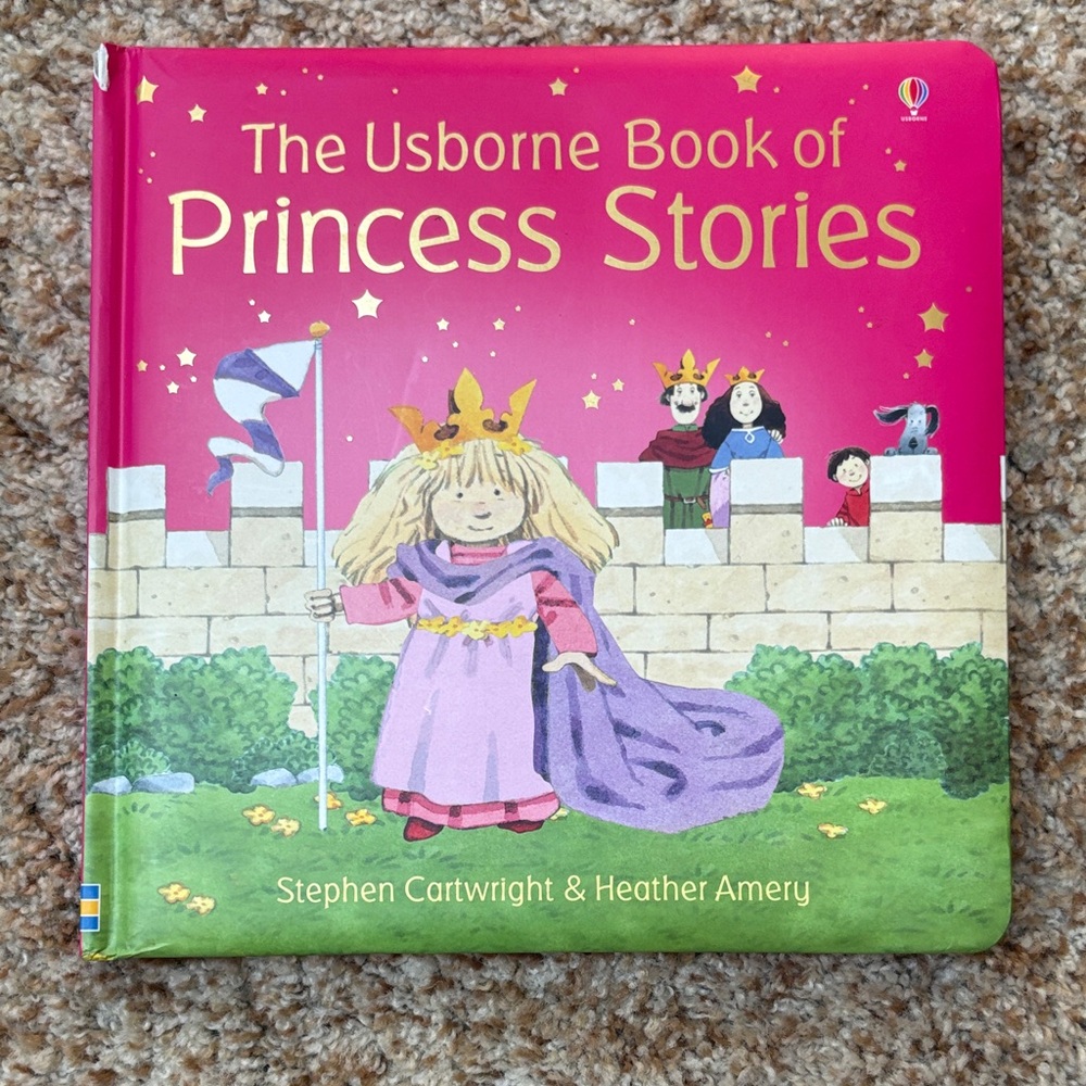 Usborne Princess Stories Book - Vibrant Pink Cover